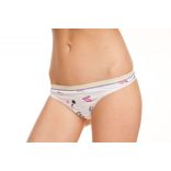 Victoria's Secret VS feliratos mintás pamut tanga bugyi