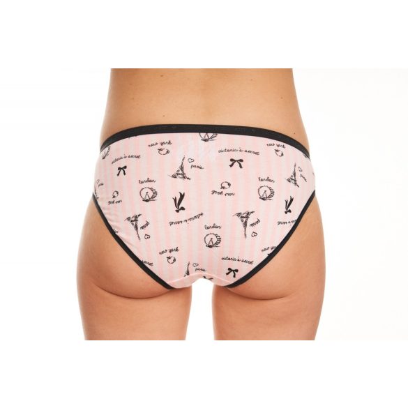 Victoria's Secret csíkos pamut bugyi