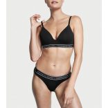 Victoria's Secret vastagpántos pamut tanga bugyi