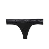 Victoria's Secret vastagpántos pamut tanga bugyi