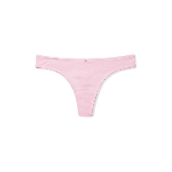Victoria's Secret csipkés hátú pamut tanga bugyi 