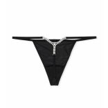 Victoria's Secret fekete stressz köves V-string bugyi 